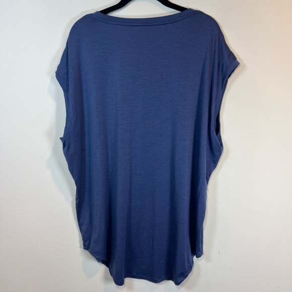WoolX Women’s Gabi Tunic Top Shirt Blue All Season Merino Wool Lightweight Sz 1X - Picture 6 of 8